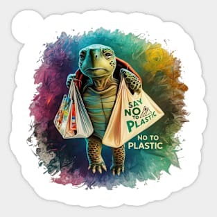 Say No to plastic Sticker